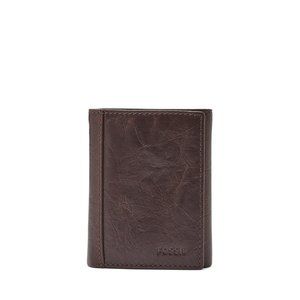 Fossil Neel Extra Capacity Trifold Wallet ML3869 Brown